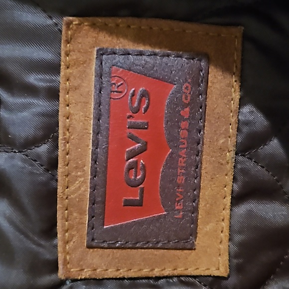 Rare Vintage Levi's Genuine Leather/ XXL/ Camel - Picture 2 of 8